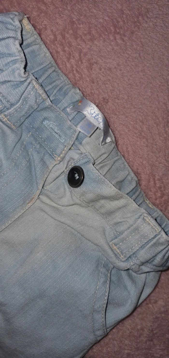 Jeans délavés bleu claire bébé garçon  3mois - photo numéro 5