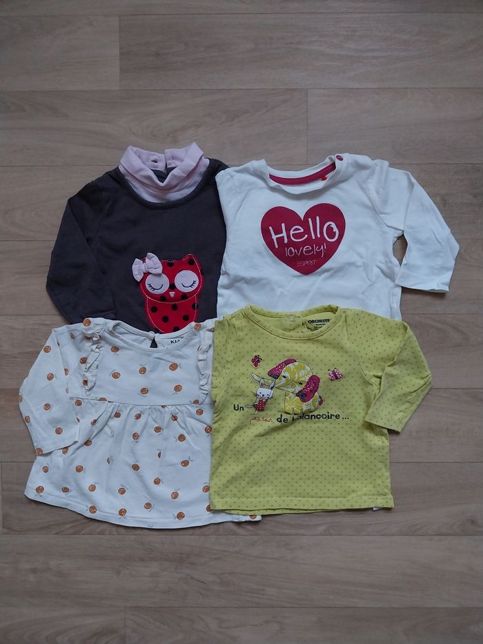 Lot t-shirts à manches longues