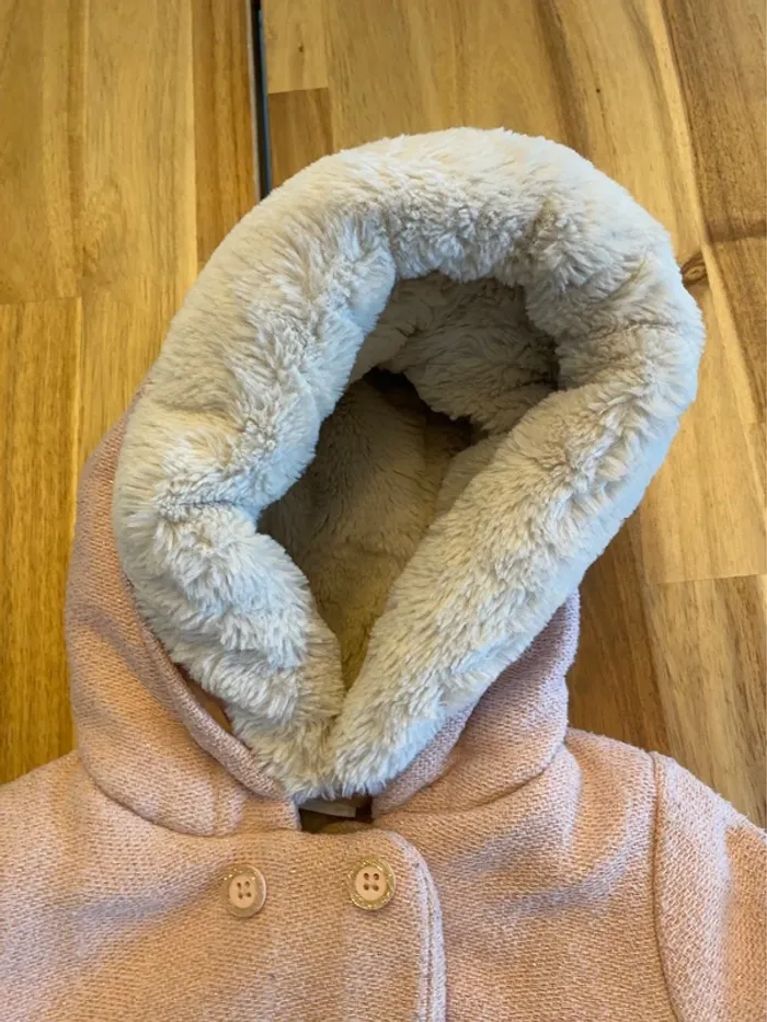 Manteau fourrure polaire rose et or tape a l’œil - photo numéro 6