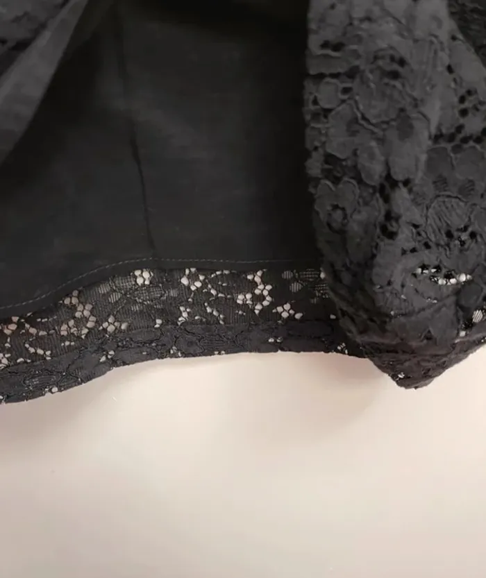 Superbe robe noire en dentelle fluide neuve Monoprix 🌸 S 36 - photo numéro 8