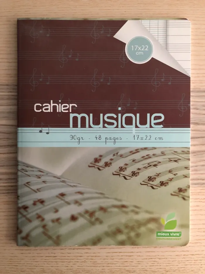 Cahier de musique