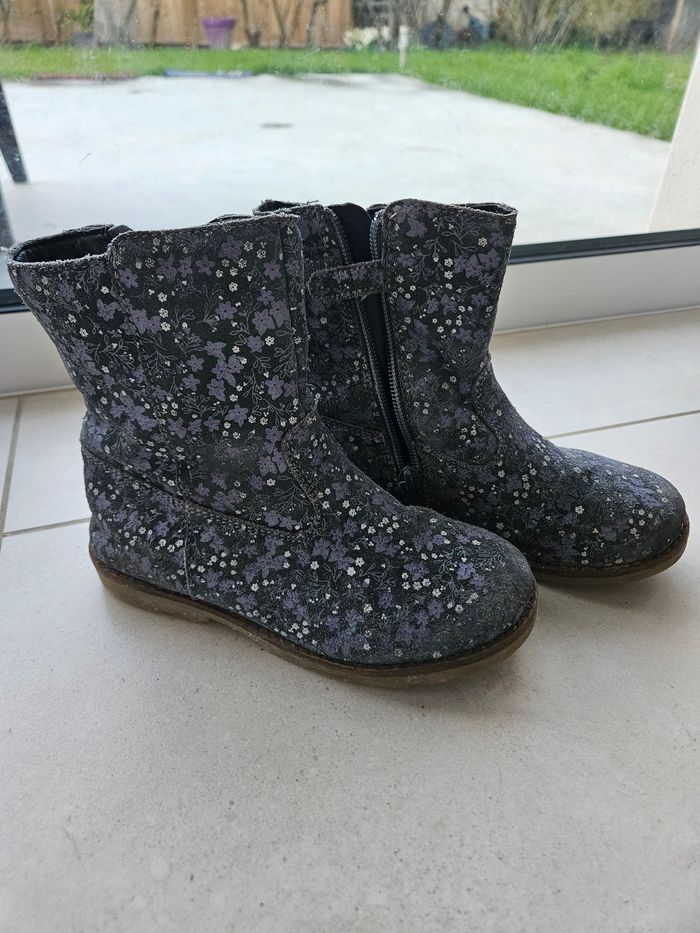 Bottines cuir vert Baudet 29 - photo numéro 5