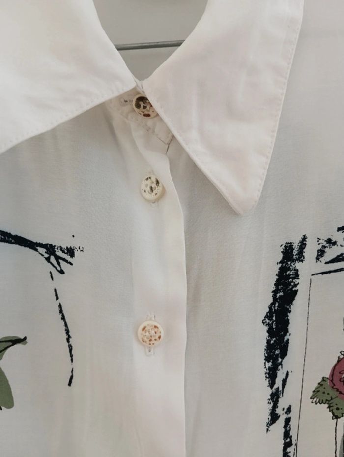 Chemise vintage longue
100 % viscose,
Imprimé style tableau fleuri, - photo numéro 9