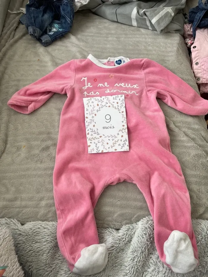 Lot de 8 pyjamas bébé fille 9 mois - photo numéro 4
