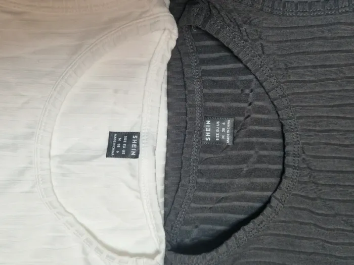 Lot de robes décontractées gris & blanc - Shein - Taille M - photo numéro 4