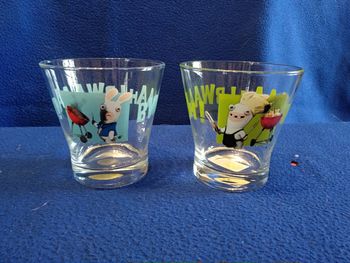 2 verres Lapins crétins Quick 2012