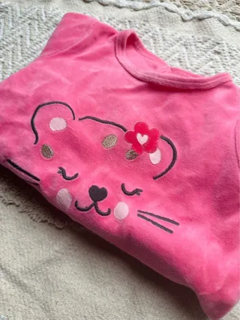 Pyjama velours DPAM fuschia 18M
