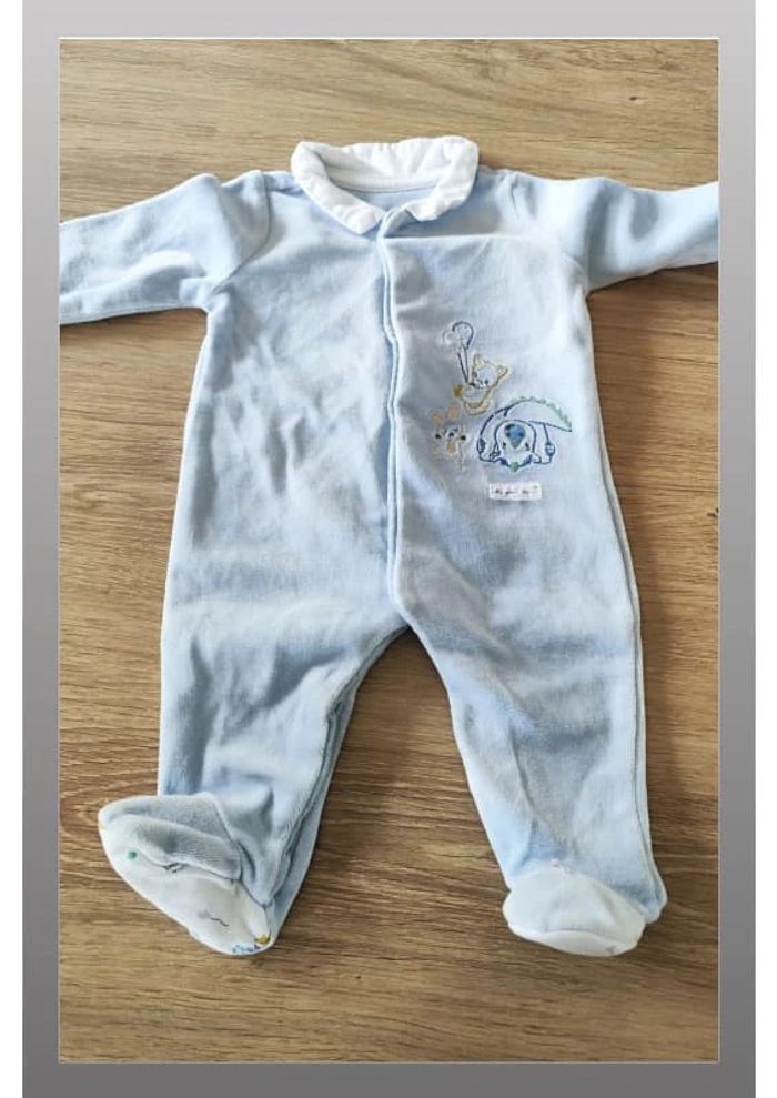 Pyjama bleu clair Mon premier Major 1 mois