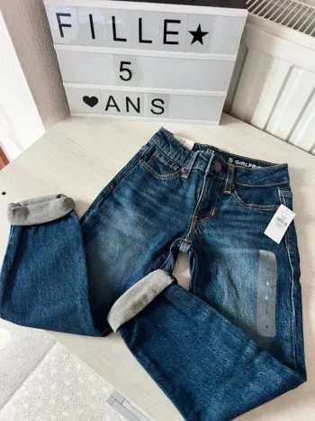 Pantalon jeans Girlfriend GAP 5 ans neuf