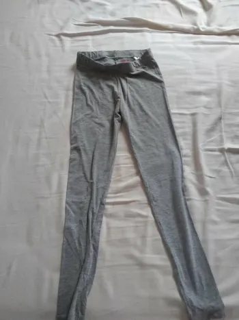 Legging Gris Clair Fille 10/12 ans