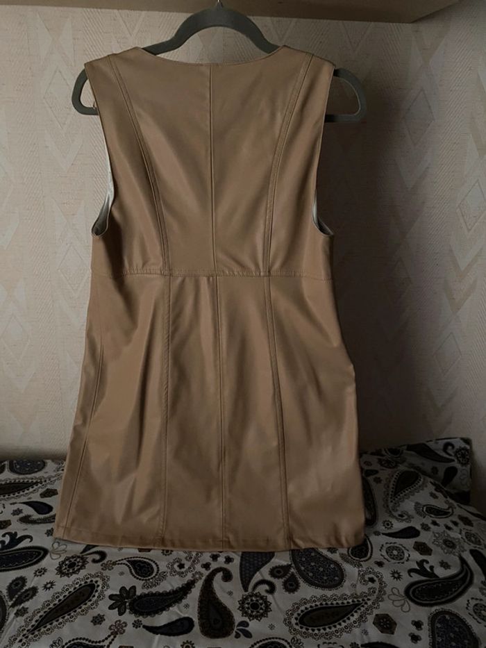 Superbe belle mini robe beige Zara neuve avec étiquette taille M - photo numéro 6