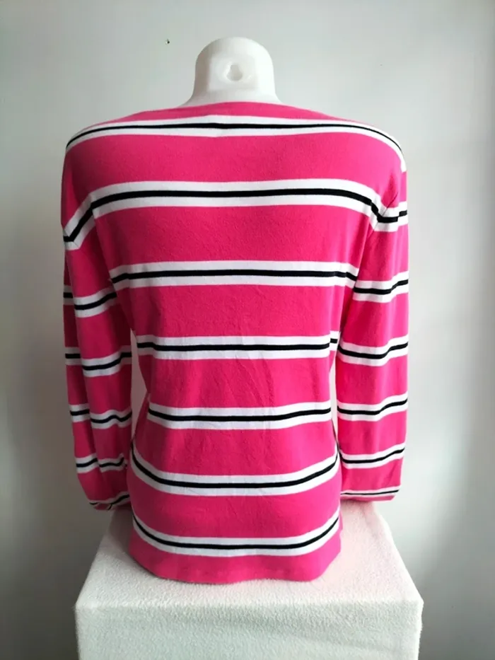 Pull Femmes Fin et Léger Col V 100% Coton - Tommy Hilfiger - Taille L - photo numéro 5
