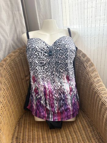 Maillot de bain à motif léopard shorty  - rembourrés - taille 50 - comme neuf