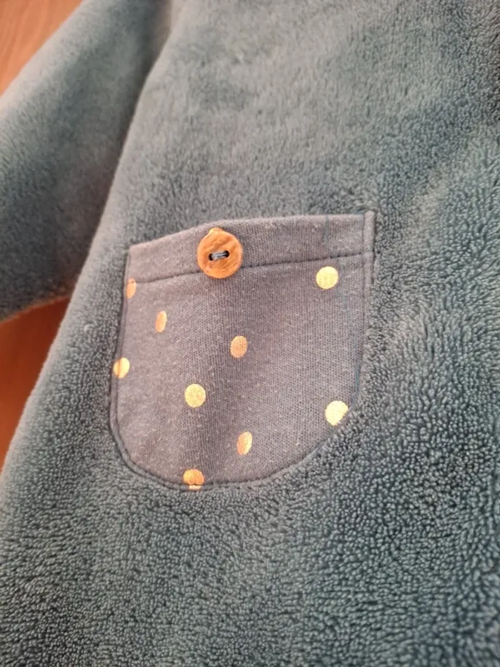 Peignoir chaud bleu petit beguin - photo numéro 5