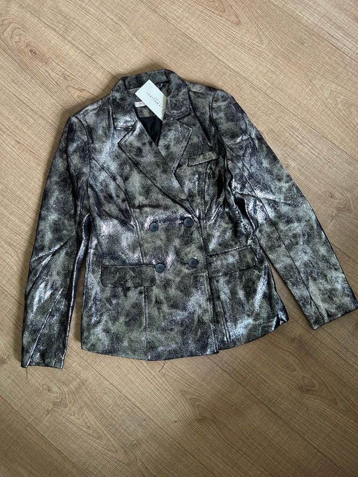 Perfecto argenté et noir neuf My Jewellery taille M (valeur 60€) - photo numéro 7