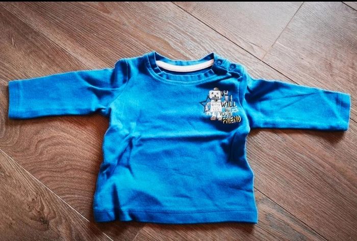 Lot t-shirts à manches longues bébé garçon 2/4 mois - photo numéro 2