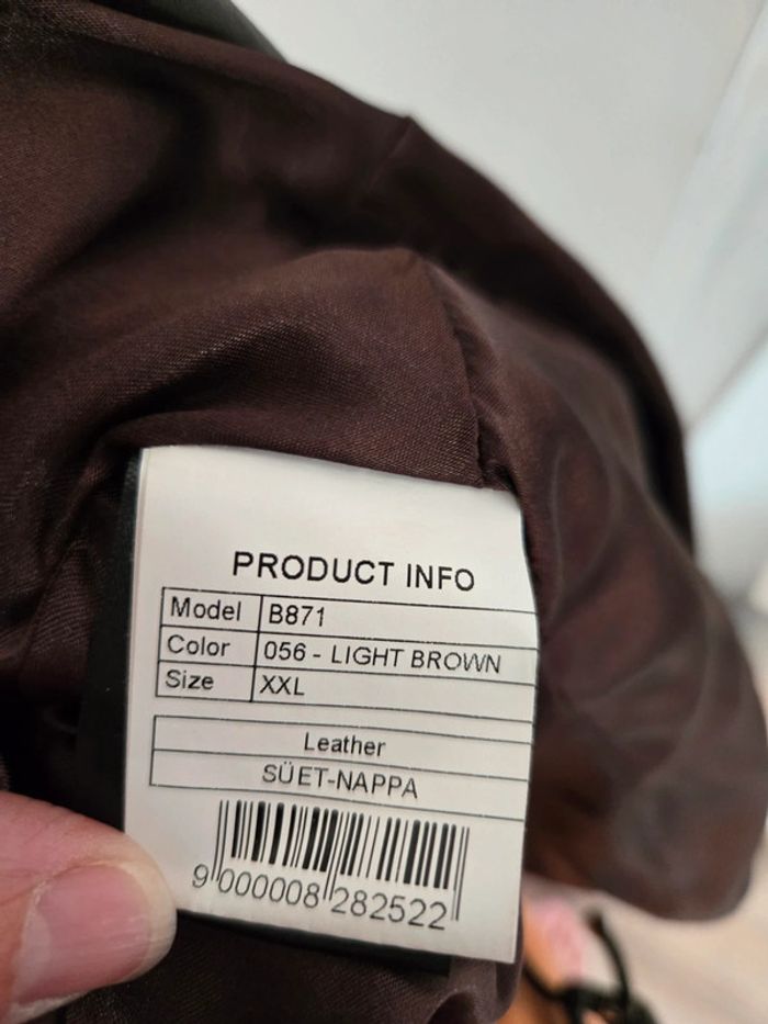 Blouson cuir xxl mais taille plus 38 - 40 - photo numéro 5