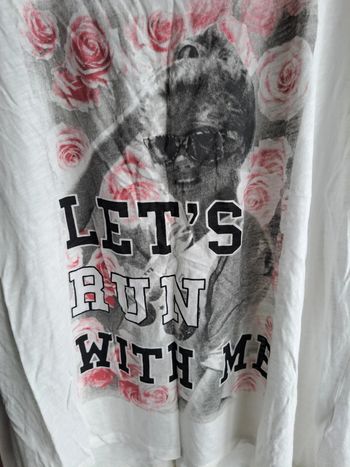 tee shirt imprimé rose