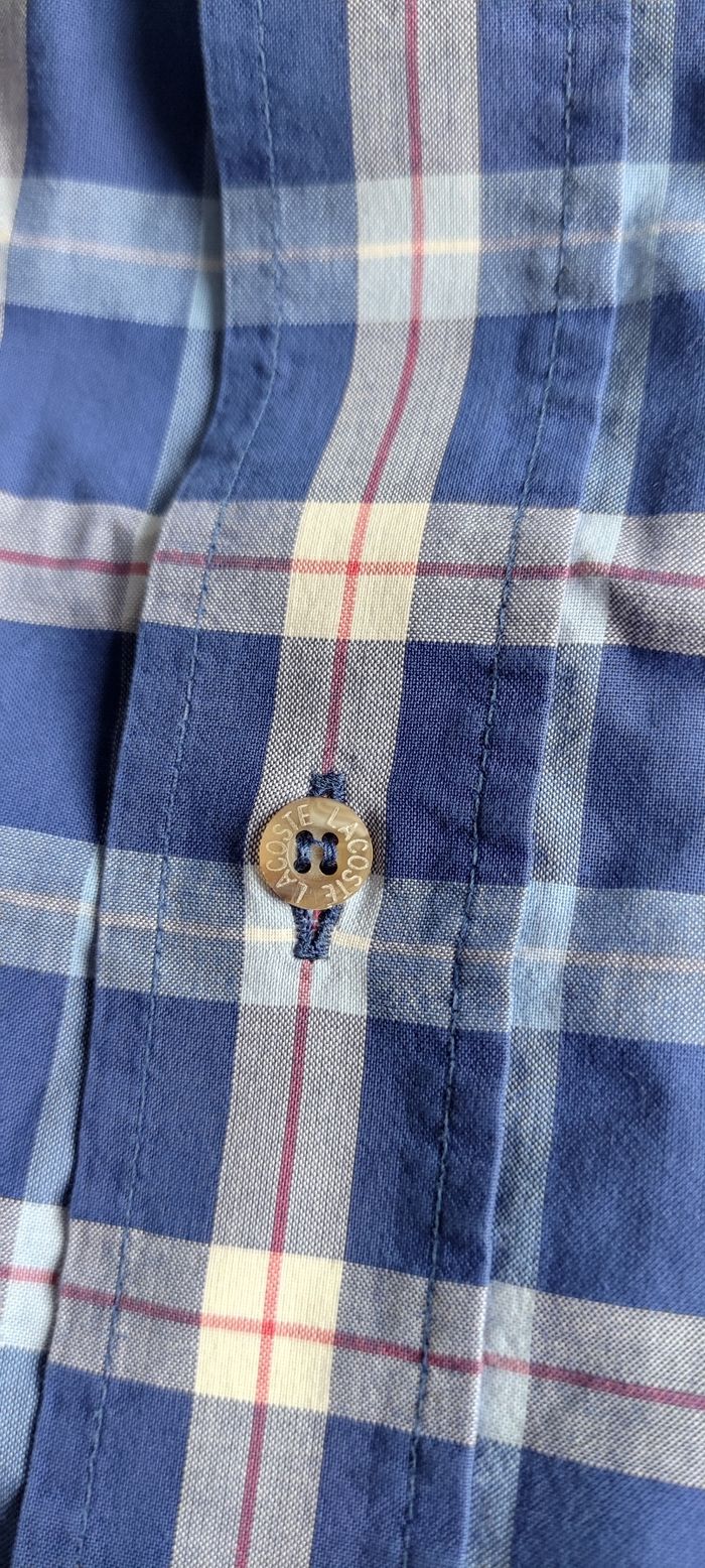Chemisette carreaux Lacoste taille 39 - photo numéro 9