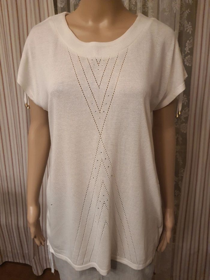 Blouse crème Tagore Elene neuf taille L 40 - photo numéro 6