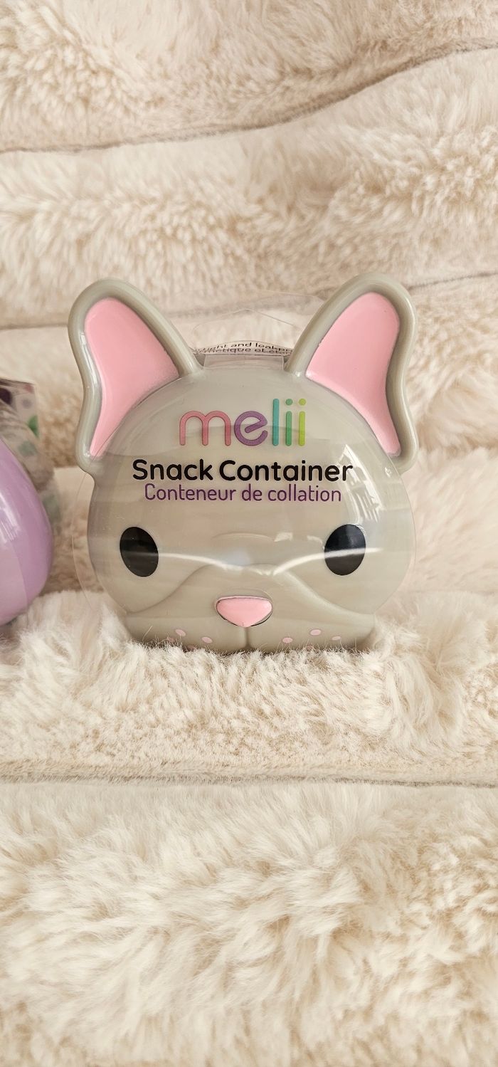 Lot de 2 boîtes a snack hermétique & étanches Melii Neufs - photo numéro 3