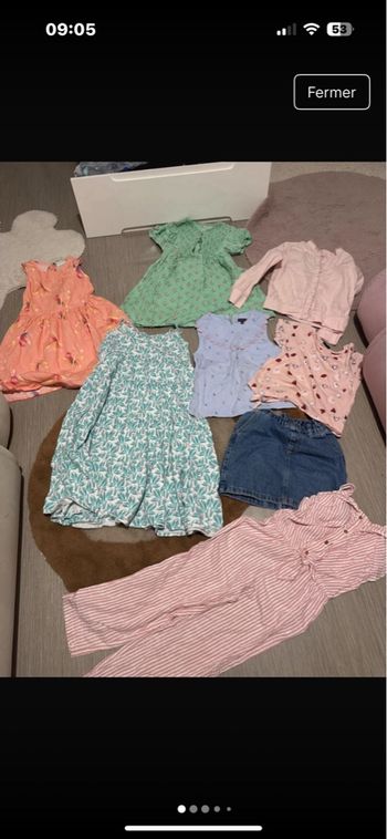 Lot vêtement fille 8 ans peu porté