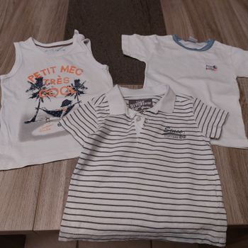 Lot 3 hauts garçon été 3 ans