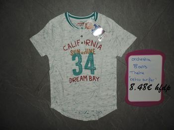 tee shirt orchestra taille 8 ans