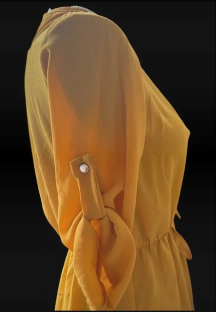 Blouse légère jaune taille 38 - photo numéro 3