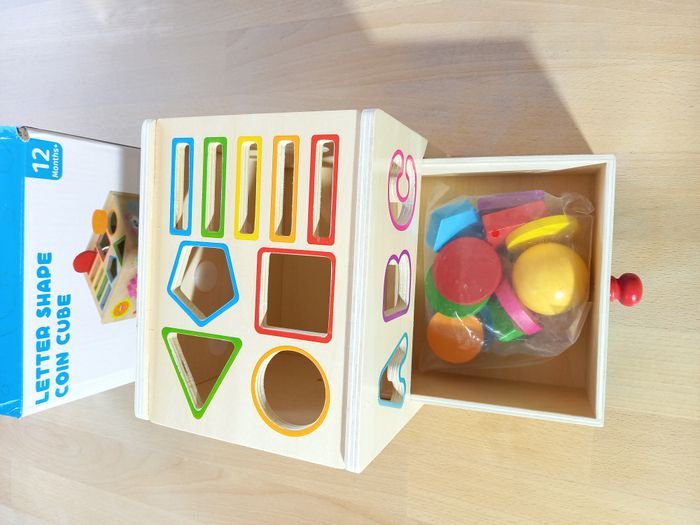 🧵 Cube d'éveil tri de formes