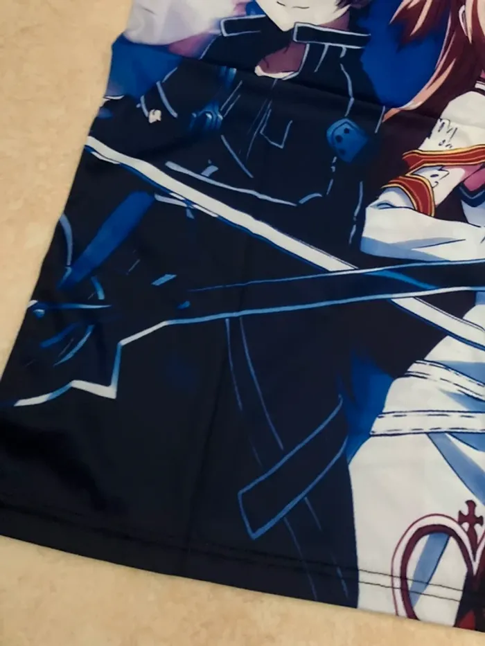 T-shirt manga Sword Art Online – Kirito & Asuna – Taille L - photo numéro 3