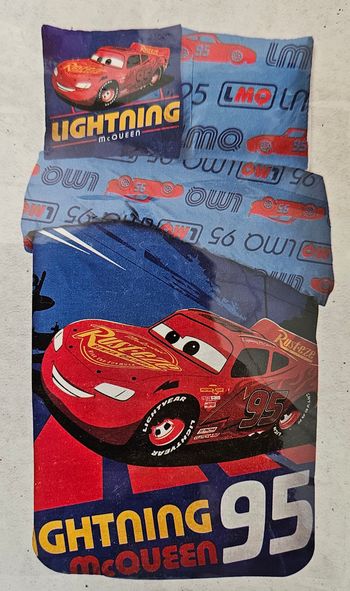 Parure de lit simple (housse de couette + taie d'oreiller) - Cars - Disney / Pixar