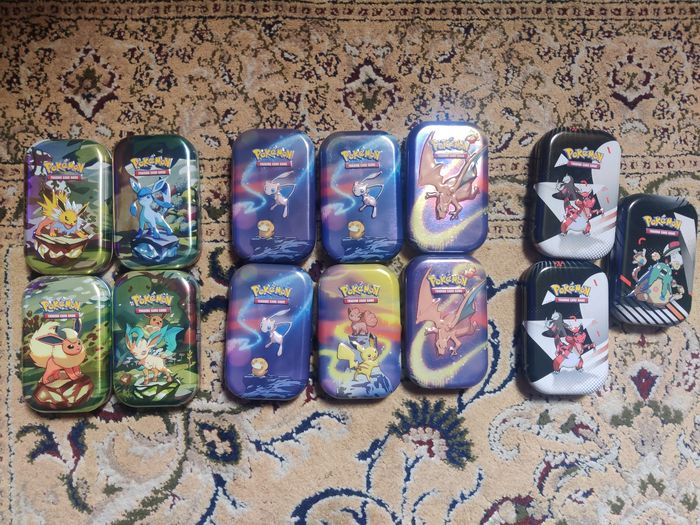 LOT 15 mini tins - Jeton et stickers - photo numéro 3