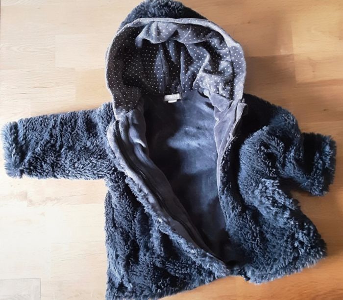 Joli Manteau fille orchestra 9 mois fourrure - photo numéro 2