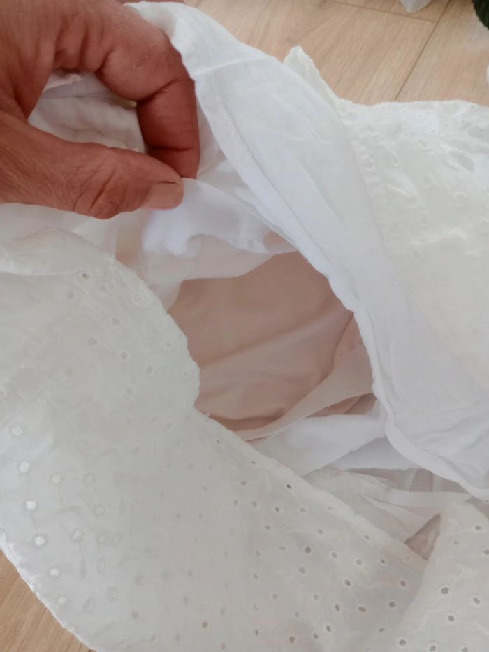 Top femme s épaule dénudée type broderie anglaise c84 - photo numéro 14