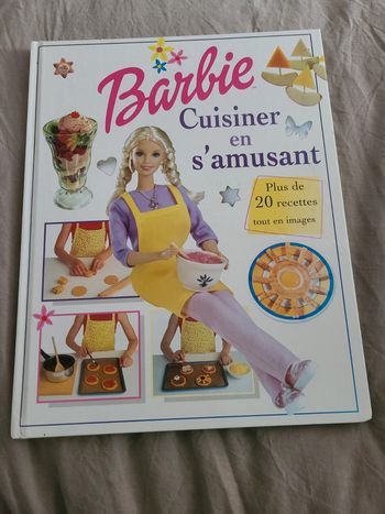 Livre barbie cuisinier en s'amusant
