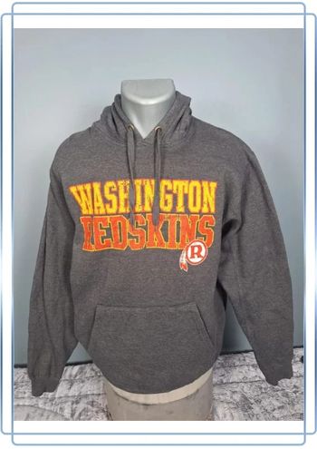 sweat a capuche / Hoodie vintage NFL / homme taille L / sérigraphie / washington redskins