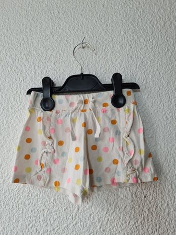 short blanc à pois multicolore Primark