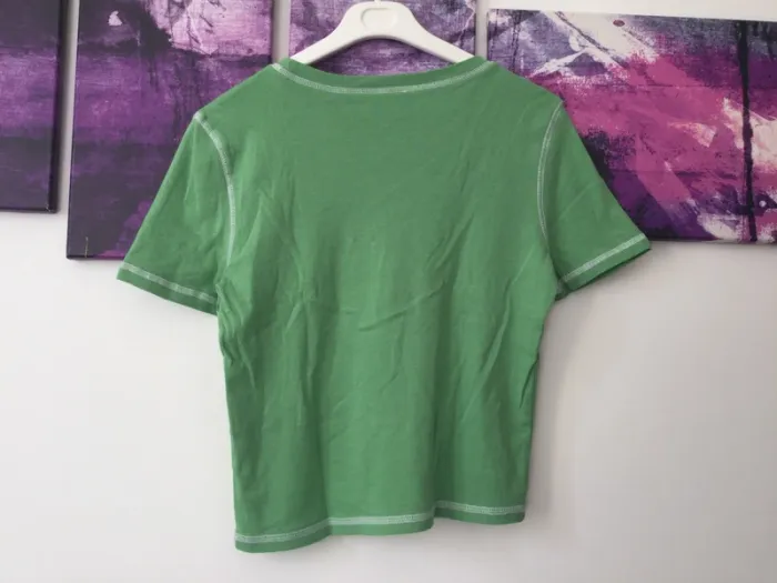 T shirt Jennyfer vert taille 40 - photo numéro 3