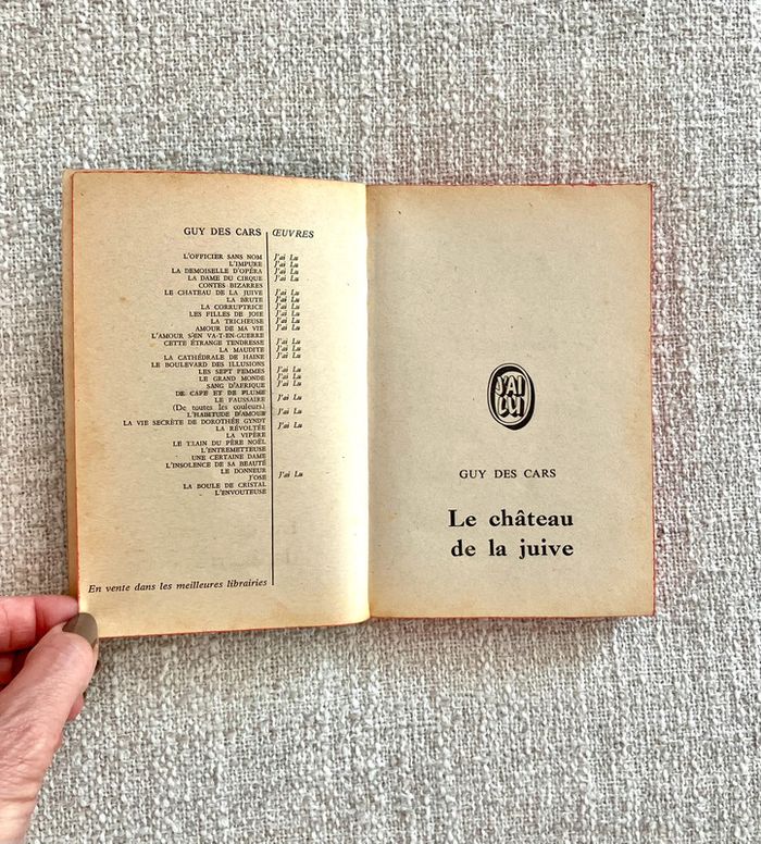 Le Château de la juive de Guy Des Cars – J’ai Lu – texte intégral - photo numéro 4