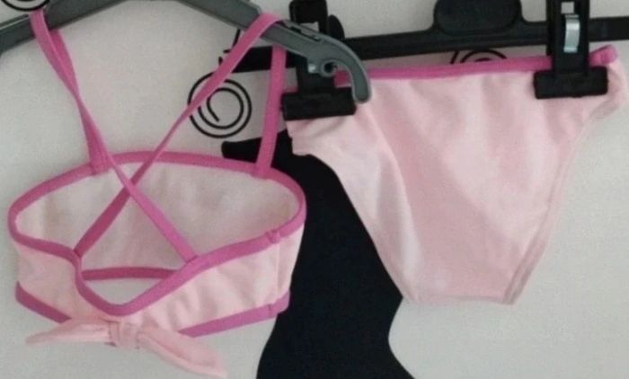 Maillot de bain 2 pièces rose clair Complices taille 12 mois - photo numéro 3