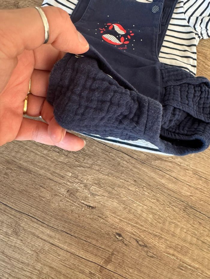 Barboteuse et t-shirt terre de marins 18 mois - photo numéro 2