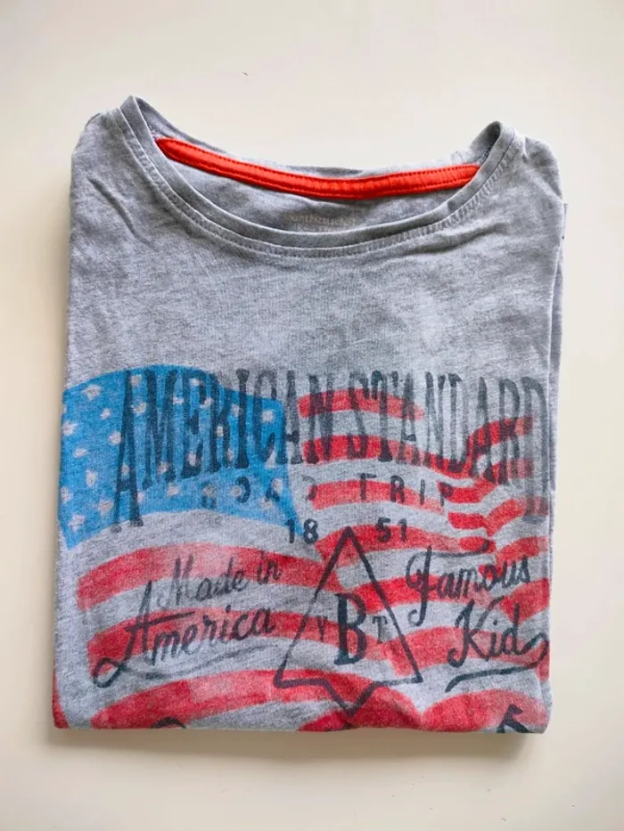 T-shirt gris drapeau Verbaudet 10ans - photo numéro 2