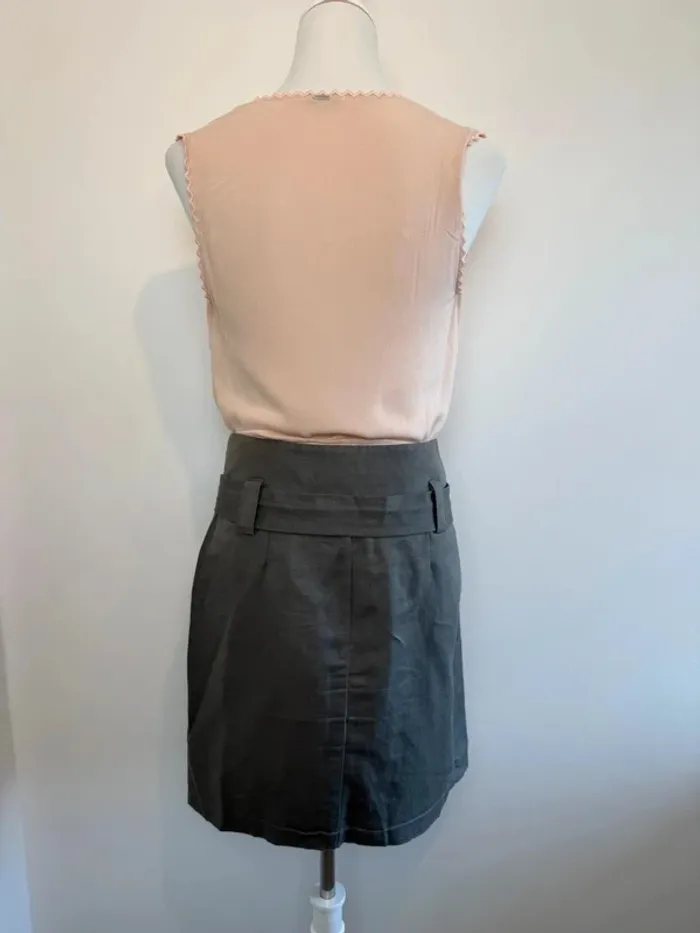 Jupe Kookai grise taille 38 parfait état - photo numéro 3