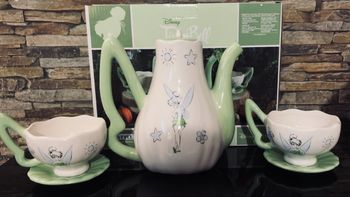 Théière et deux tasses peter pan la fée clochette Disney 