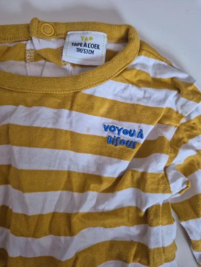 T-shirt à manches longues 1 mois - photo numéro 2