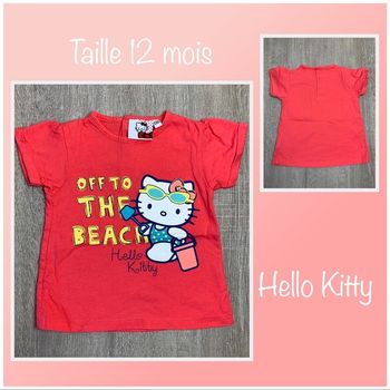 T-shirt MC Hello Kitty - taille 12 mois