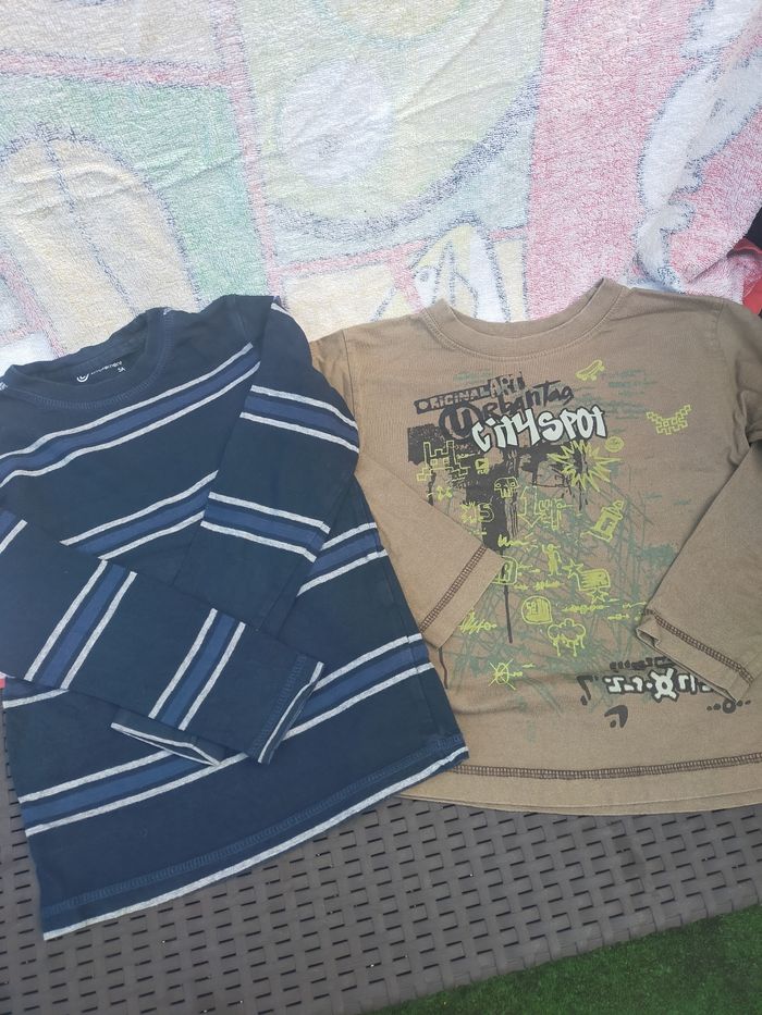2 tee shirt manche longue 5 ans