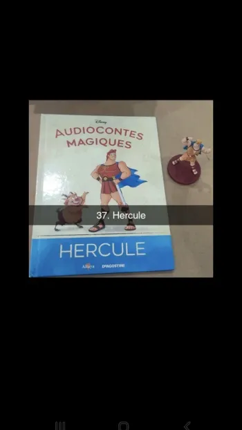 No37 audioconte Magique disney deagostini livre+figurine audio conte compte