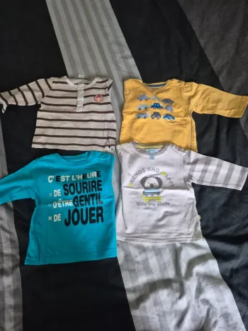 Lot maillots manches longues